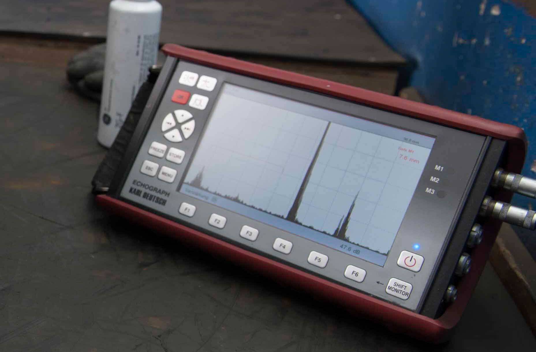 Ultrasonic-Measurement technique-iron castings the test lab directly supports our production by ultrasonic testing for shrinkage and porosities in iron castings (EN-GJS, EN-GJL, Ni-Resist, SiMo, ADI, ausferritic cast iron).